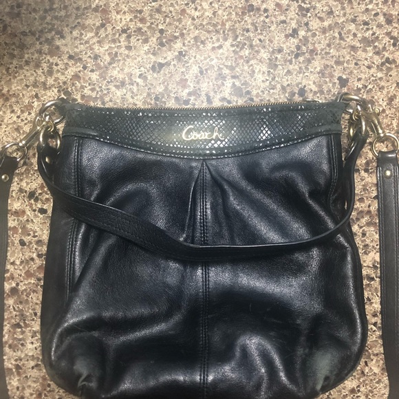 Coach Black Crossbody Hobo Purse - Picture 7 of 8